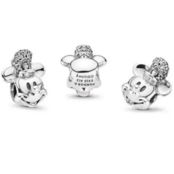 Pandora Disney Steamboat Willie Mickey Mouse conductor bead Charm - Picture 6 of 6